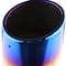 Spec-D Tuning Universal Muffler Tip- A Style- Blue 2.5 Inlet 4In Outlet MF-TPA001BT - alternate 4